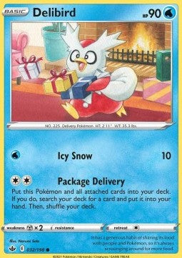 Delibird⁣ - Chilling Reign⁣ (Common)⁣ [032]