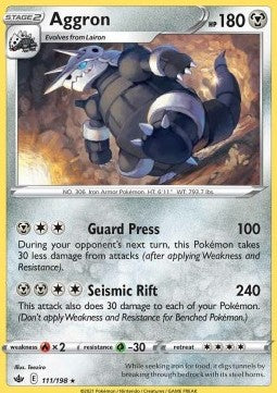 Aggron⁣ - Chilling Reign⁣ (Rare)⁣ [111]