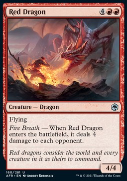 Red Dragon⁣ - Adventures in the Forgotten Realms⁣ (Uncommon)⁣ [160]