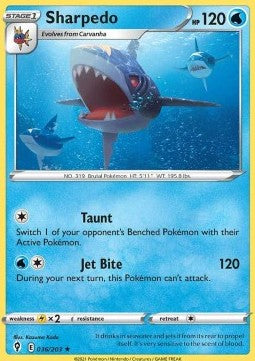 Sharpedo⁣ - Evolving Skies⁣ (Rare)⁣ [036]