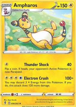 Ampharos⁣ - Evolving Skies⁣ (Rare)⁣ [056]