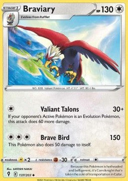 Braviary⁣ - Evolving Skies⁣ (Uncommon)⁣ [137]