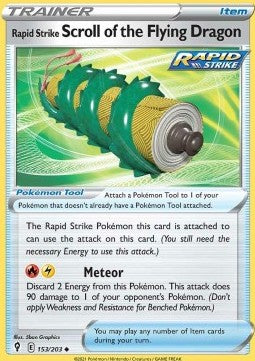 Rapid Strike Scroll of the Flying Dragon⁣ - Evolving Skies⁣ (Uncommon)⁣ [153]
