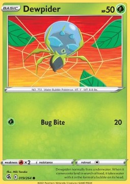 Dewpider⁣ - Fusion Strike⁣ (Common)⁣ [019]