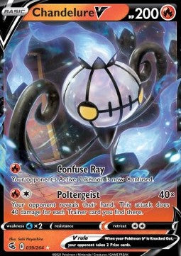 Chandelure V⁣ - Fusion Strike⁣ (Ultra Rare)⁣ [039]