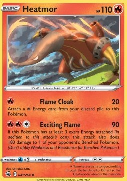 Heatmor⁣ - Fusion Strike⁣ (Uncommon)⁣ [041]