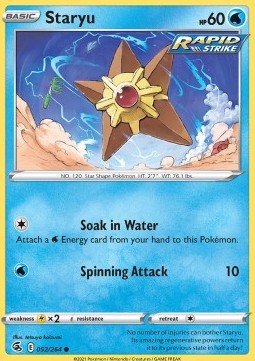 Staryu⁣ - Fusion Strike⁣ (Common)⁣ [052]