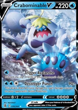 Crabominable V⁣ - Fusion Strike⁣ (Ultra Rare)⁣ [076]