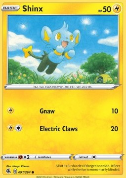 Shinx⁣ - Fusion Strike⁣ (Common)⁣ [091]