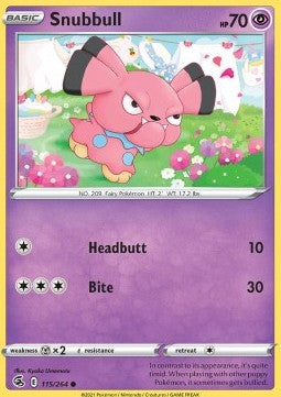 Snubbull⁣ - Fusion Strike⁣ (Common)⁣ [115]