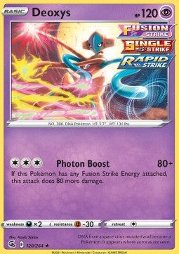 Deoxys⁣ - Fusion Strike⁣ (Holo Rare)⁣ [120]