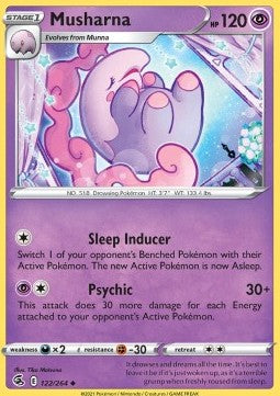 Musharna⁣ - Fusion Strike⁣ (Uncommon)⁣ [122]