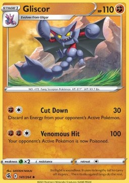 Gliscor⁣ - Fusion Strike⁣ (Uncommon)⁣ [141]