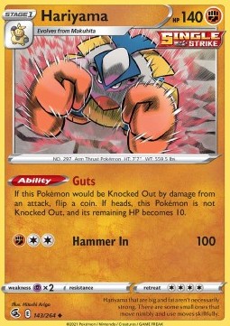 Hariyama⁣ - Fusion Strike⁣ (Uncommon)⁣ [143]
