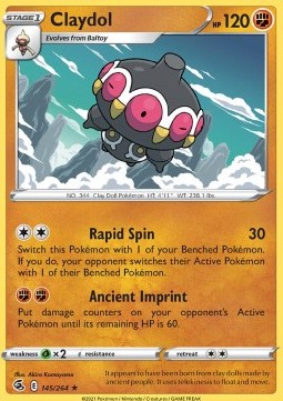 Claydol⁣ - Fusion Strike⁣ (Rare)⁣ [145]