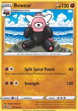 Bewear⁣ - Fusion Strike⁣ (Uncommon)⁣ [151]