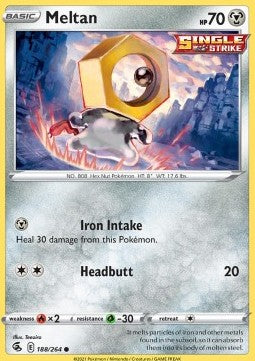 Meltan⁣ - Fusion Strike⁣ (Common)⁣ [188]