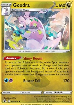 Goodra⁣ - Fusion Strike⁣ (Rare)⁣ [197]