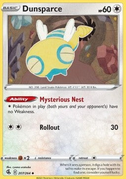 Dunsparce⁣ - Fusion Strike⁣ (Uncommon)⁣ [207]