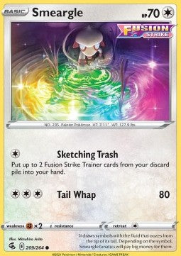 Smeargle⁣ - Fusion Strike⁣ (Common)⁣ [209]