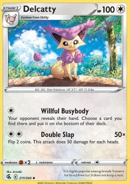 Delcatty⁣ - Fusion Strike⁣ (Uncommon)⁣ [211]