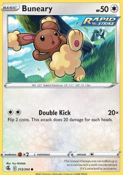 Buneary⁣ - Fusion Strike⁣ (Common)⁣ [212]