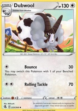 Dubwool⁣ - Fusion Strike⁣ (Uncommon)⁣ [223]