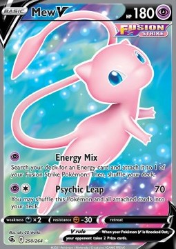 Mew V⁣ - Fusion Strike⁣ (Ultra Rare)⁣ [250]