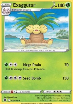 Exeggutor⁣ - Brilliant Stars⁣ (Uncommon)⁣ [002]