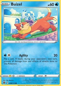 Buizel⁣ - Brilliant Stars⁣ (Common)⁣ [038]