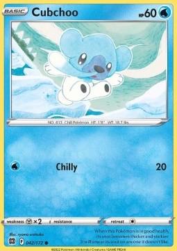 Cubchoo⁣ - Brilliant Stars⁣ (Common)⁣ [042]
