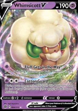 Whimsicott V⁣ - Brilliant Stars⁣ (Ultra Rare)⁣ [064]
