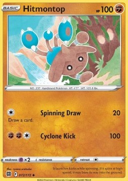 Hitmontop⁣ - Brilliant Stars⁣ (Uncommon)⁣ [072]
