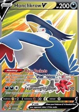Honchkrow V⁣ - Brilliant Stars⁣ (Ultra Rare)⁣ [161]