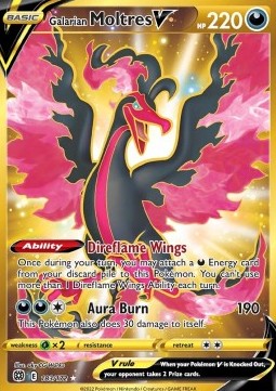 Galarian Moltres V⁣ - Brilliant Stars⁣ (Secret Rare)⁣ [183]