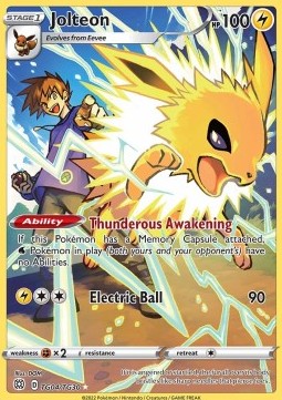Jolteon⁣ - Brilliant Stars⁣ (Holo Rare)⁣ [TG04]