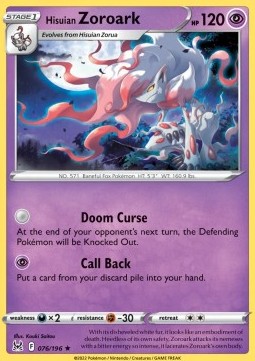 Hisuian Zoroark⁣ - Lost Origin⁣ (Holo Rare)⁣ [076]