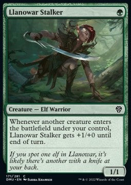 Llanowar Stalker⁣ - Dominaria United⁣ (Common)⁣ [171]