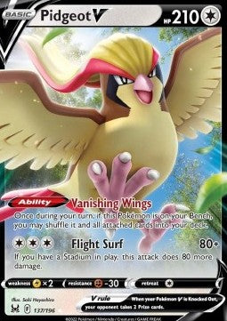 Pidgeot V⁣ - Lost Origin⁣ (Ultra Rare)⁣ [137]