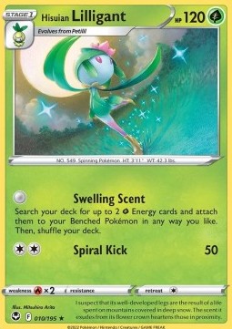 Hisuian Lilligant⁣ - Silver Tempest⁣ (Rare)⁣ [010]