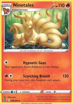 Ninetales⁣ - Silver Tempest⁣ (Uncommon)⁣ [018]