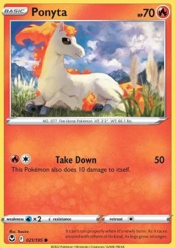 Ponyta⁣ - Silver Tempest⁣ (Common)⁣ [021]
