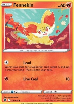 Fennekin⁣ - Silver Tempest⁣ (Common)⁣ [025]