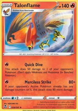 Talonflame⁣ - Silver Tempest⁣ (Rare)⁣ [029]