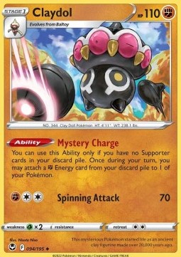 Claydol⁣ - Silver Tempest⁣ (Uncommon)⁣ [094]