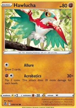 Hawlucha⁣ - Silver Tempest⁣ (Common)⁣ [098]