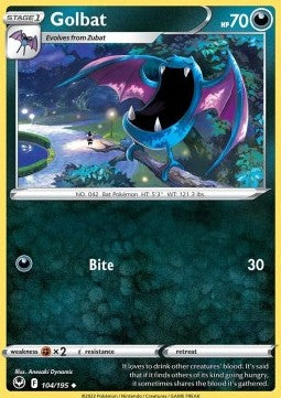 Golbat⁣ - Silver Tempest⁣ (Uncommon)⁣ [104]