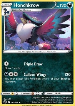 Honchkrow⁣ - Silver Tempest⁣ (Uncommon)⁣ [107]