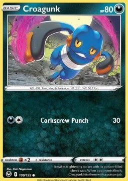 Croagunk⁣ - Silver Tempest⁣ (Common)⁣ [109]