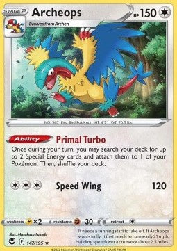 Archeops⁣ - Silver Tempest⁣ (Holo Rare)⁣ [147]
